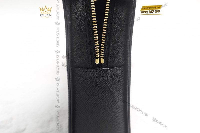 Kỳ Lân Luxury tui clutch cam tay chu k da epsom black 30 scaled 1 Túi Clutch cầm tay chữ K da Epsom black