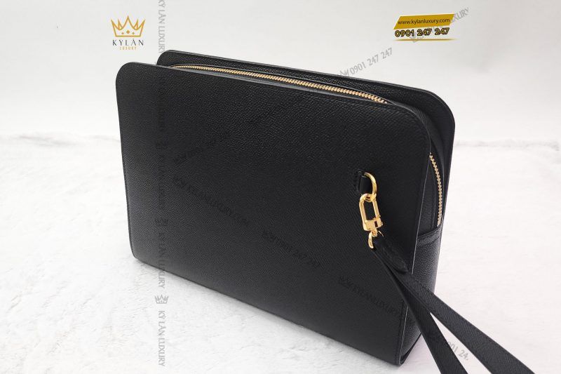 Kỳ Lân Luxury tui clutch cam tay chu k da epsom black 5 scaled 1 Túi Clutch cầm tay chữ K da Epsom black