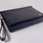 Kỳ Lân Luxury tui clutch da da dieu darkgray 1 1 Túi clutch da đà điểu dark gray