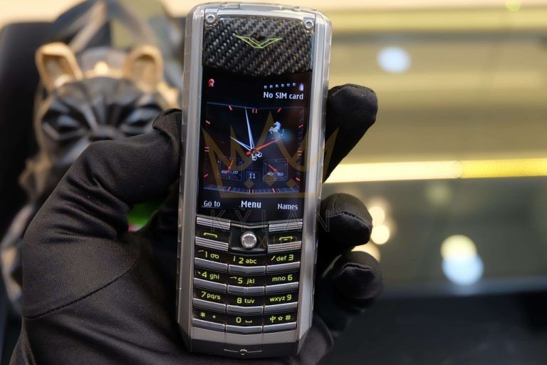 Kỳ Lân Luxury vertu ascent titanium carbon fibre green leather 5 3 Vertu Ascent Titanium Carbon Fibre