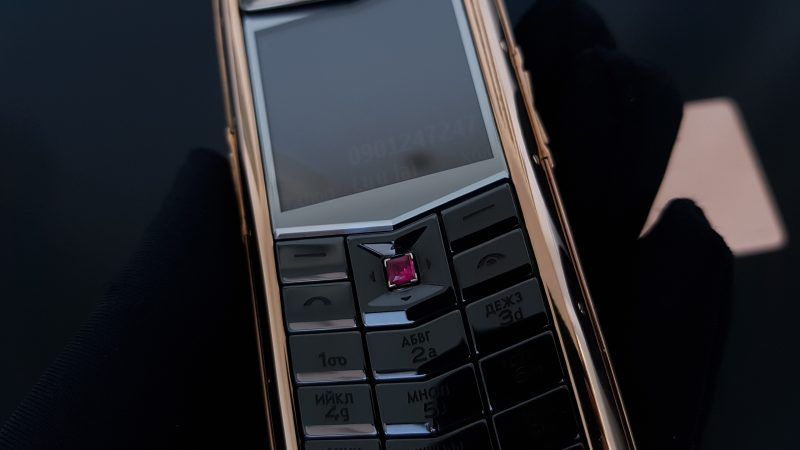 Vertu Constellation Bọc Vàng Đính Rubi