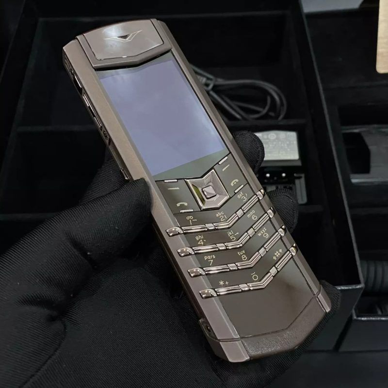 Kỳ Lân Luxury vertu signature s brown full box 5 3 1 Vertu Signature S Brown Full Box