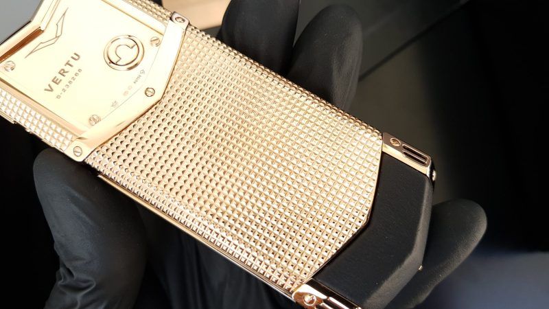 Vertu Signature S Clous De Paris Gold Mix Diamond