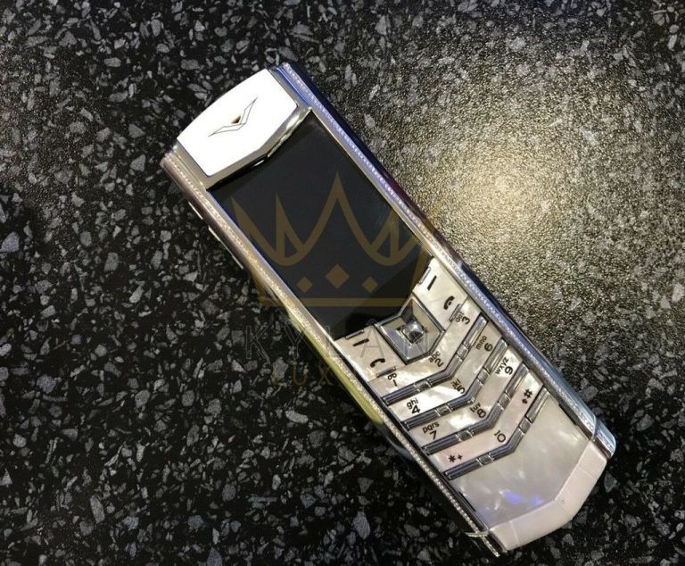 Kỳ Lân Luxury vertu signature s ladies mother of pearl chiec may danh cho quy ba 2 Vertu Signature S Ladies Mother of Pearl chiếc máy dành cho “Quý Bà”