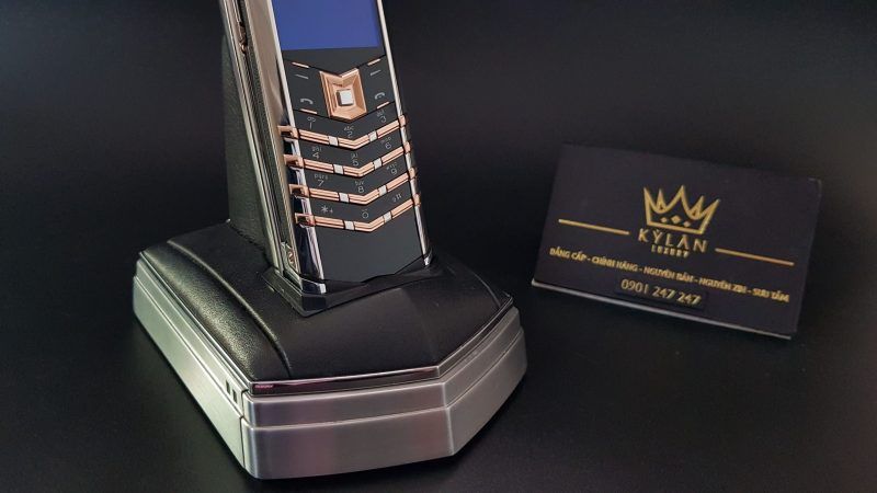 Kỳ Lân Luxury vertu signature s thep che tac diem ma vang 4 scaled 1 Vertu Signature S thép điểm vàng hồng