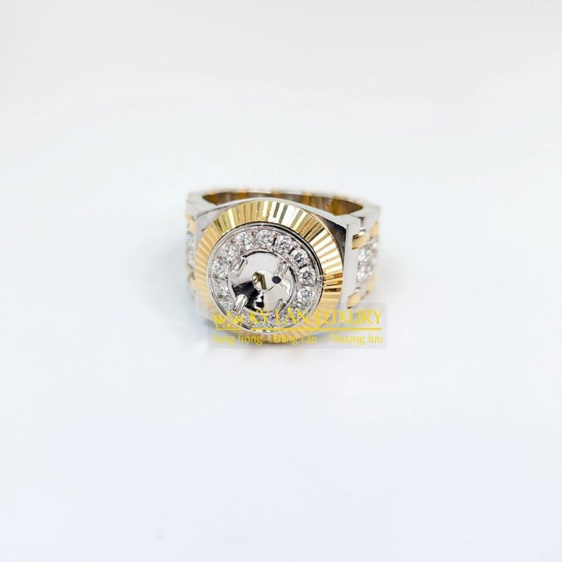 Vỏ nhẫn Rolex vàng vàng 18k Au750