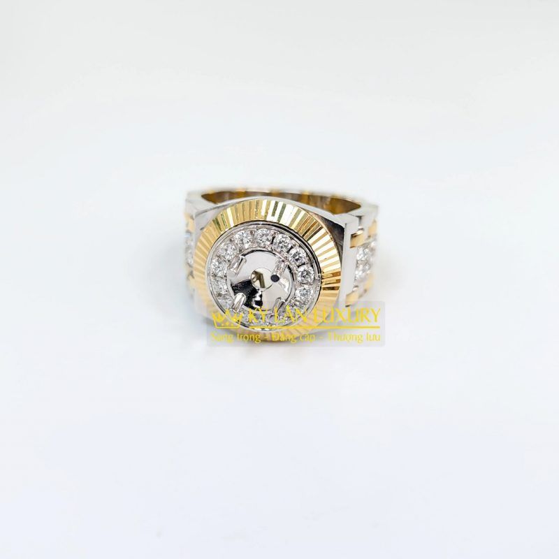 Vỏ nhẫn Rolex vàng vàng 18k Au750