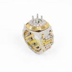 Vỏ nhẫn Rolex vàng vàng 18k Au750