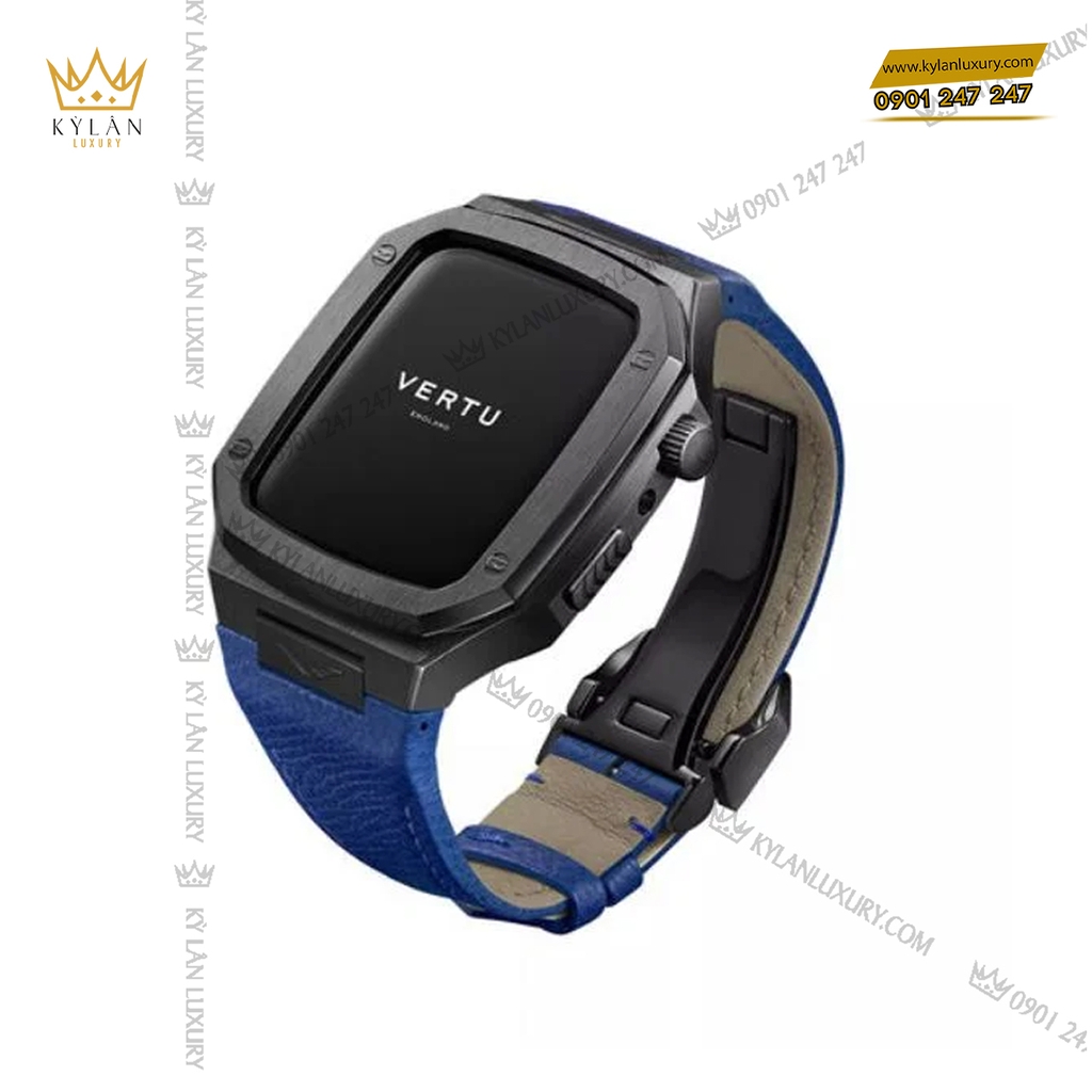Metawatch Watch Đồng hồ Vertu MetaWatch Stainless Steel Blue Calf - Kỳ Lân Luxury