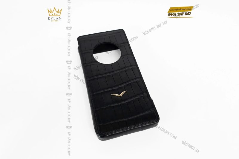 Kỳ Lân Luxury Bao da dien thoai Metavertu 2 da ca sau logo Vertu 15 4 Bao da điện thoại Metavertu 2 da cá sấu logo Vertu