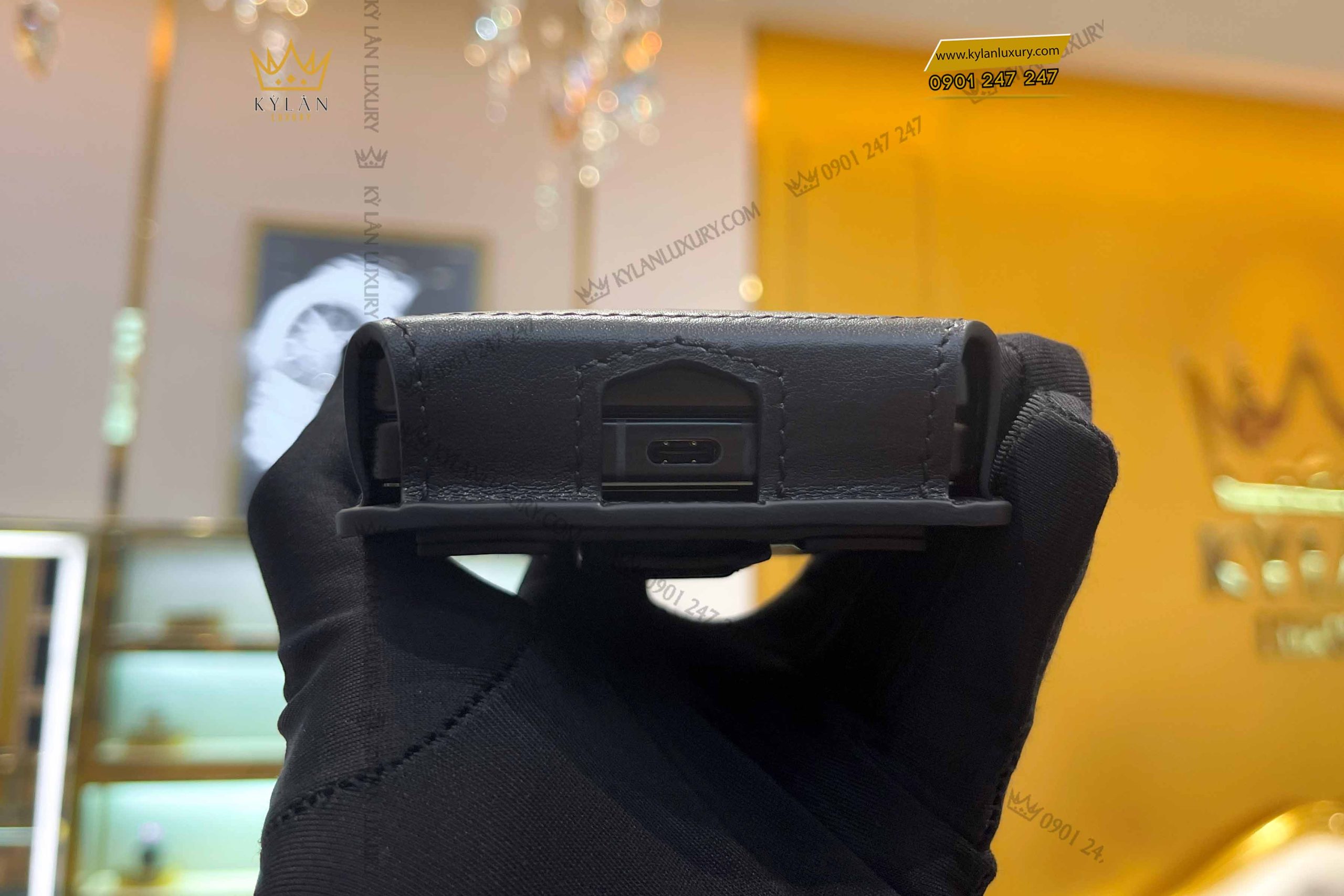 Kỳ Lân Luxury Bao da dien thoai man hinh gap Vertu Ironflip 8 Bao da điện thoại màn hình gập Vertu Ironflip