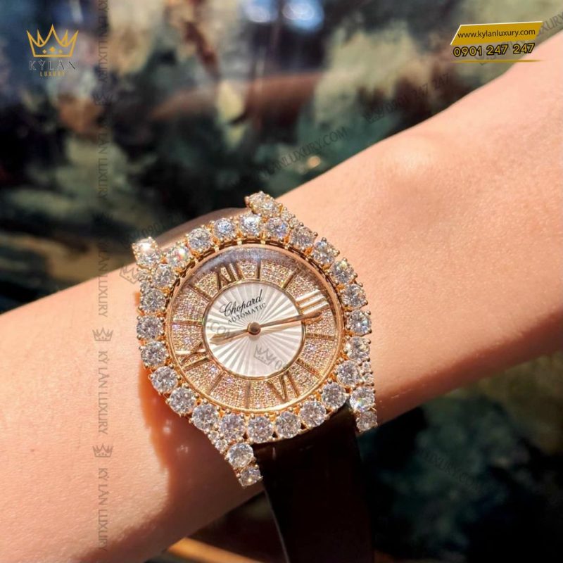 Kỳ Lân Luxury Chopard Lheure Du Diamant Round Medium 36mm 7 Đồng hồ Chopard L’heure Du Diamant Round Medium 36mm