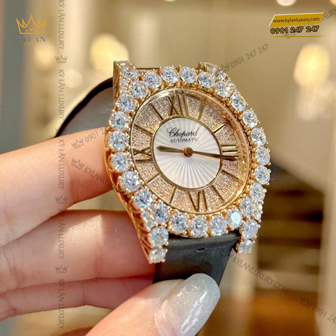 Kỳ Lân Luxury Chopard Lheure Du Diamant Round Medium 36mm 8 Đồng hồ Chopard L’heure Du Diamant Round Medium 36mm