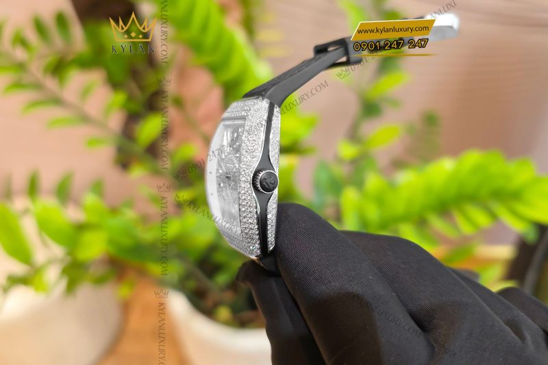 Đồng hồ Franck Muller Vanguard V32 Black Full Diamonds
