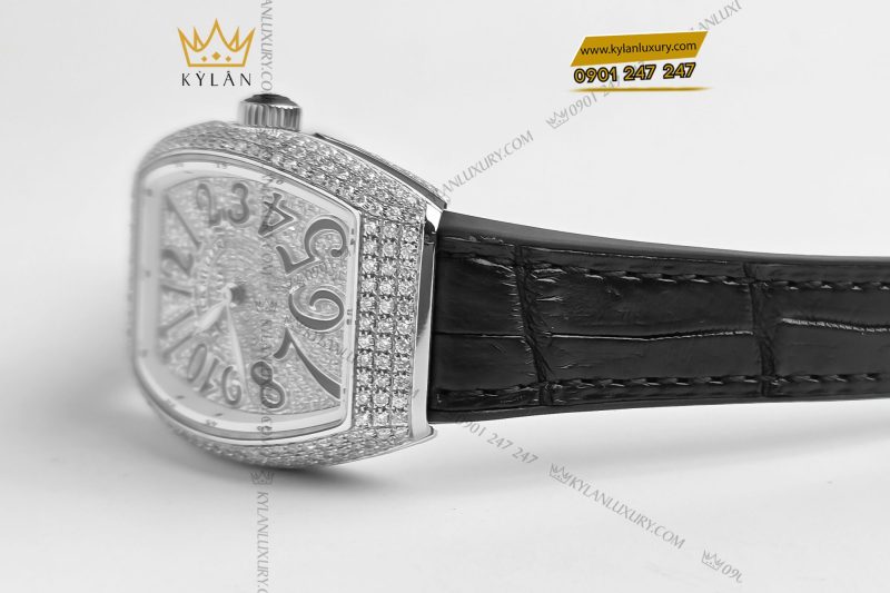 Đồng hồ Franck Muller Vanguard V32 Black Full Diamonds