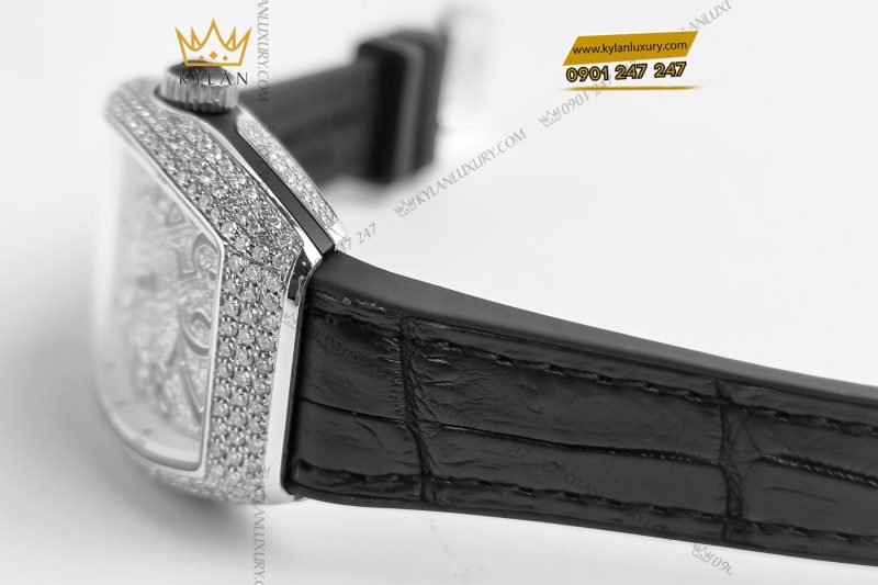 Đồng hồ Franck Muller Vanguard V32 Black Full Diamonds