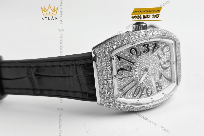 Đồng hồ Franck Muller Vanguard V32 Black Full Diamonds