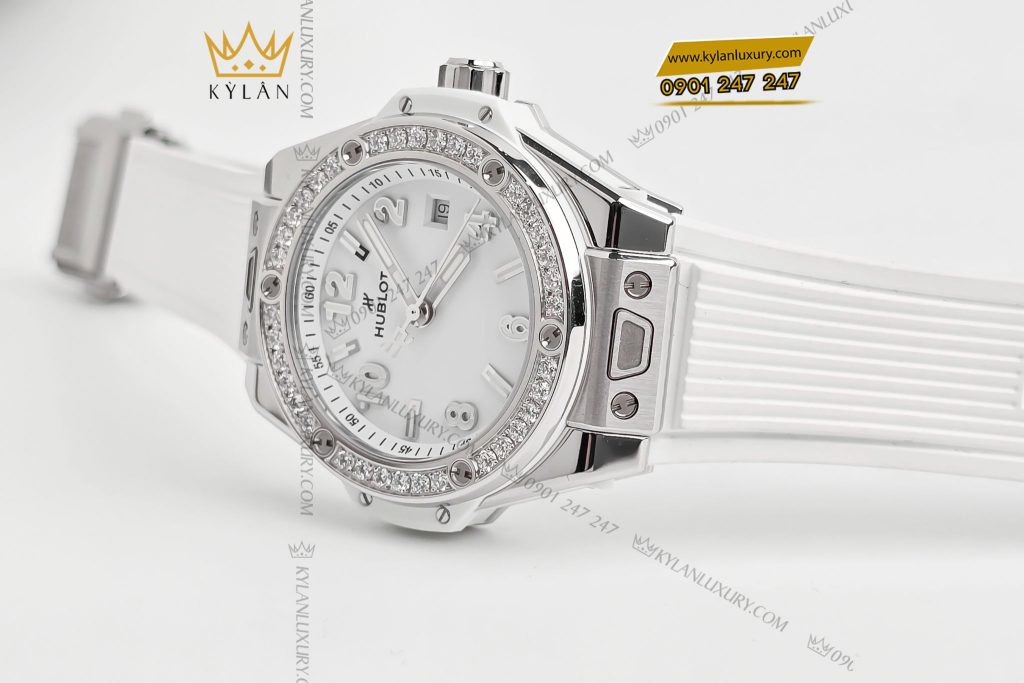 Kỳ Lân Luxury Dong ho Hublot Big Bang One Click Steel White Diamonds 33mm 2 Đồng hồ Hublot Big Bang One Click Steel White Diamonds 33mm