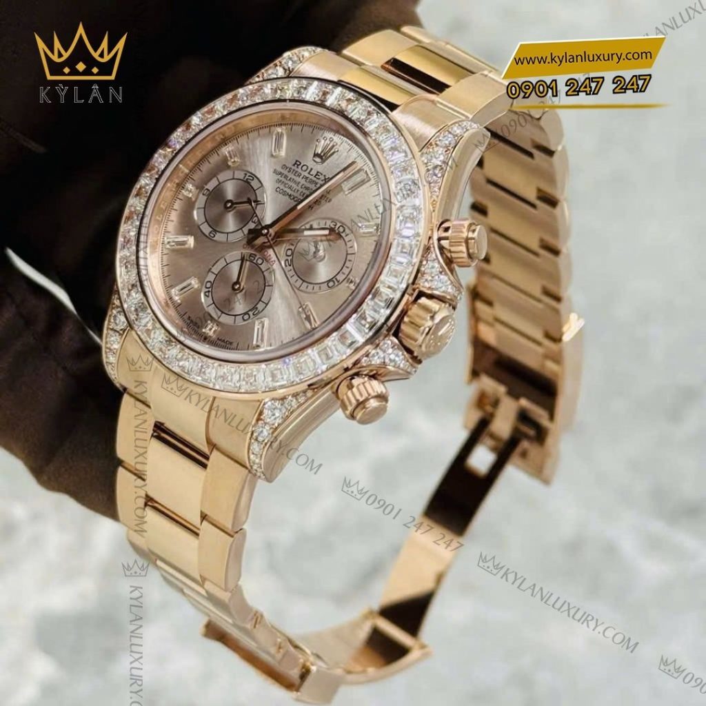 Kỳ Lân Luxury Dong ho Rolex Cosmograph Daytona 40 126595TBR 0001 mat so Sundust 4 Đồng hồ Rolex Cosmograph Daytona 40 126595TBR-0001 mặt số Sundust
