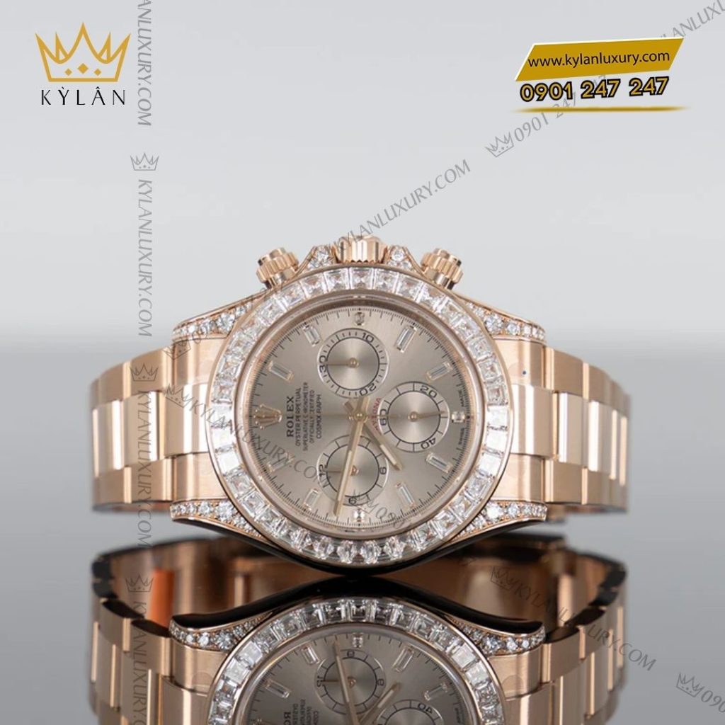 Kỳ Lân Luxury Dong ho Rolex Cosmograph Daytona 40 126595TBR 0001 mat so Sundust 6 Đồng hồ Rolex Cosmograph Daytona 40 126595TBR-0001 mặt số Sundust