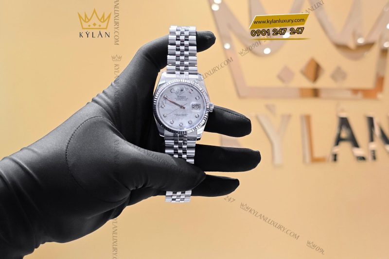 Đồng hồ Rolex Datejust 36 116234 mặt khảm trai