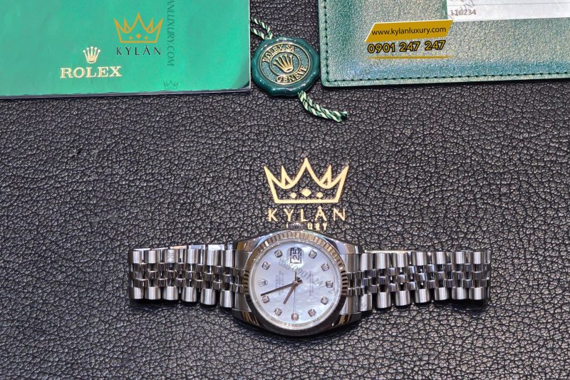 Đồng hồ Rolex Datejust 36 116234 mặt khảm trai