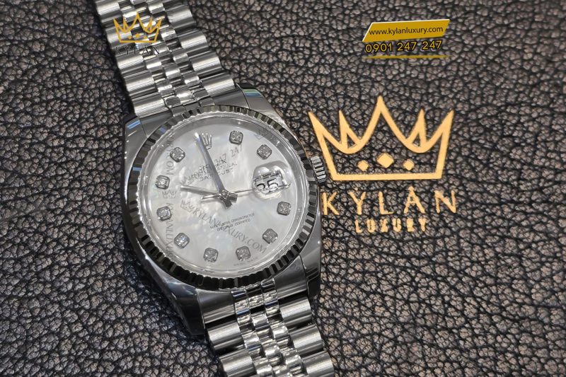 Đồng hồ Rolex Datejust 36 116234 mặt khảm trai