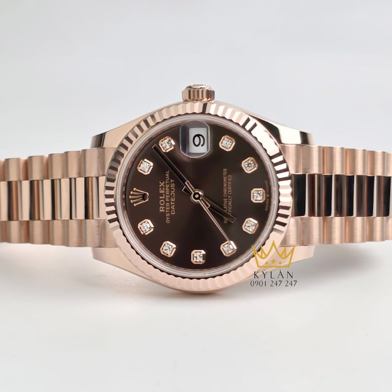 Đồng hồ Rolex Datejust 31 278275-0010 Mặt Số Chocolate Nạm Kim Cương