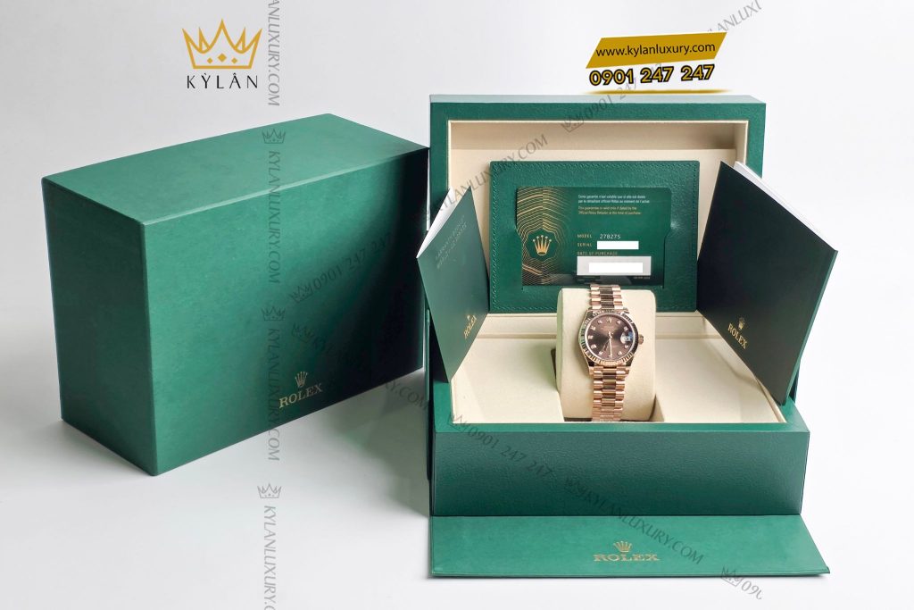 Kỳ Lân Luxury Dong ho Rolex Datejust 31 278275 0010 Mat So Chocolate 7 Đồng hồ Rolex Datejust 31 278275-0010 Mặt Số Chocolate Nạm Kim Cương