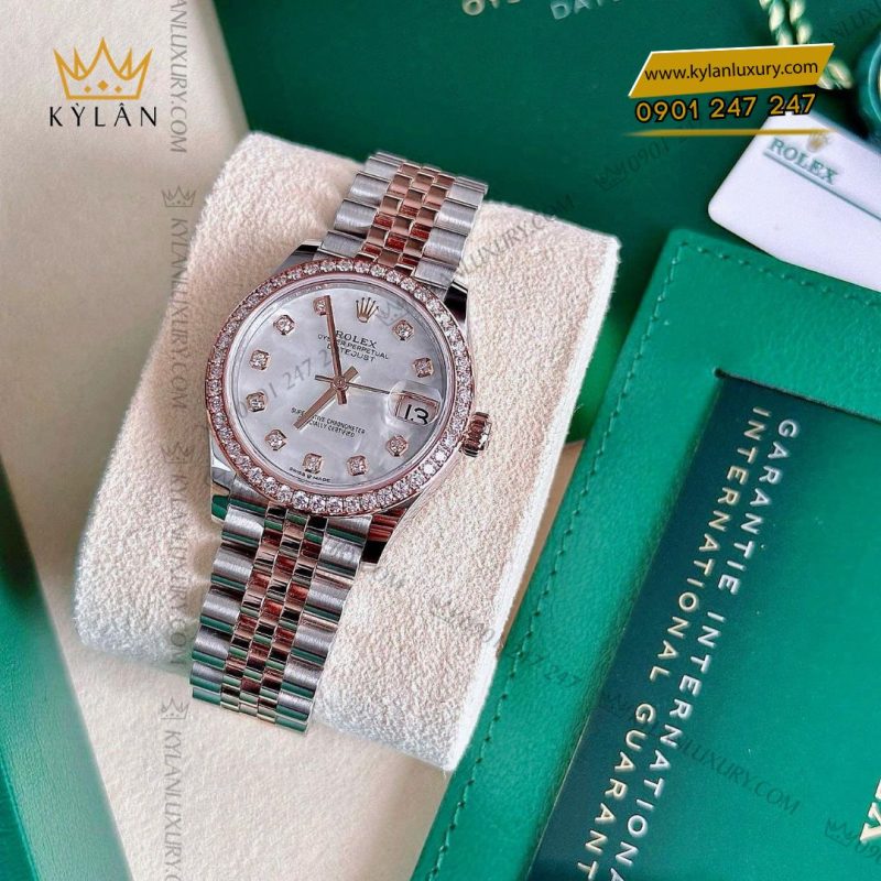 Đồng hồ Rolex Datejust 31 278381RBR-0026 mặt khảm trai