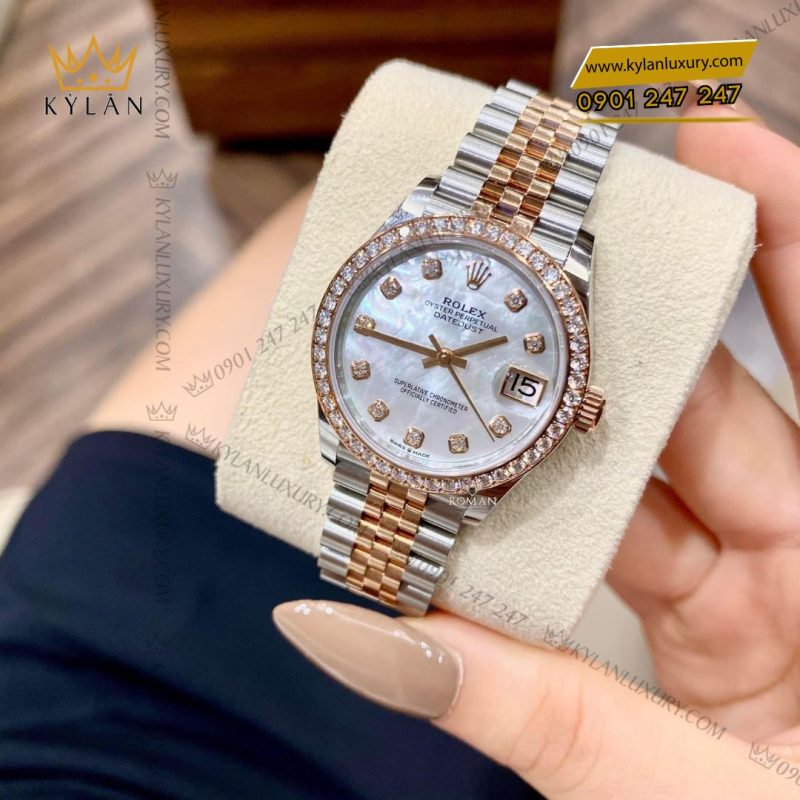 Đồng hồ Rolex Datejust 31 278381RBR-0026 mặt khảm trai