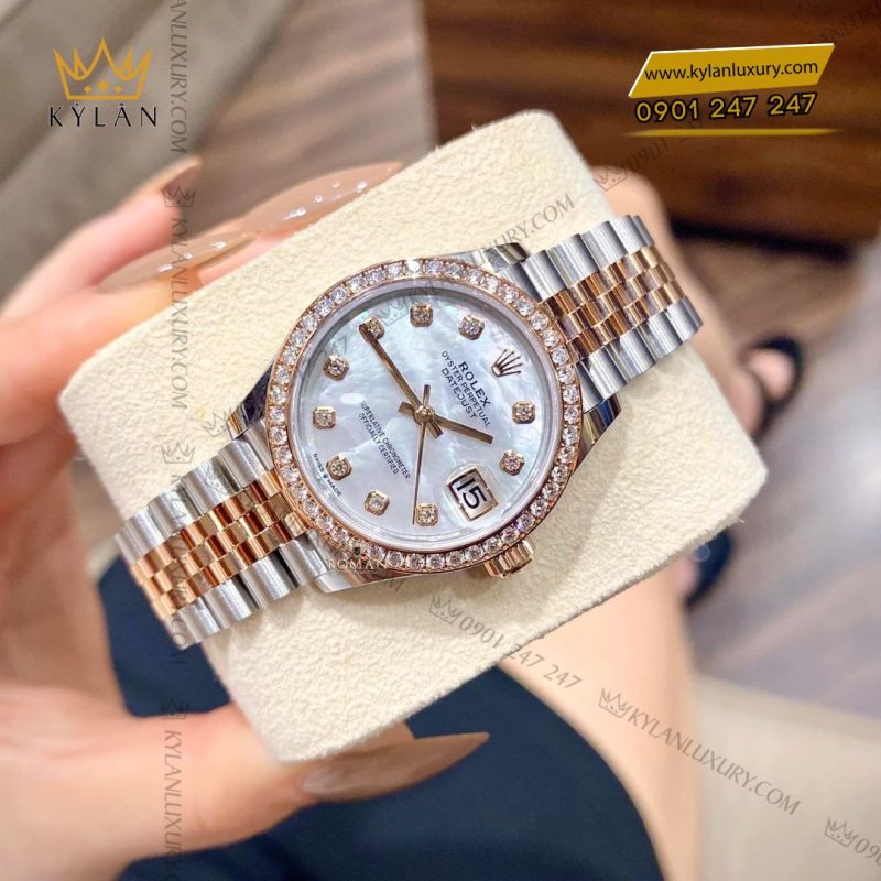 Đồng hồ Rolex Datejust 31 278381RBR-0026 mặt khảm trai
