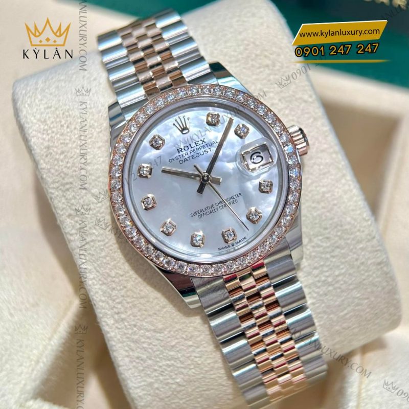 Đồng hồ Rolex Datejust 31 278381RBR-0026 mặt khảm trai