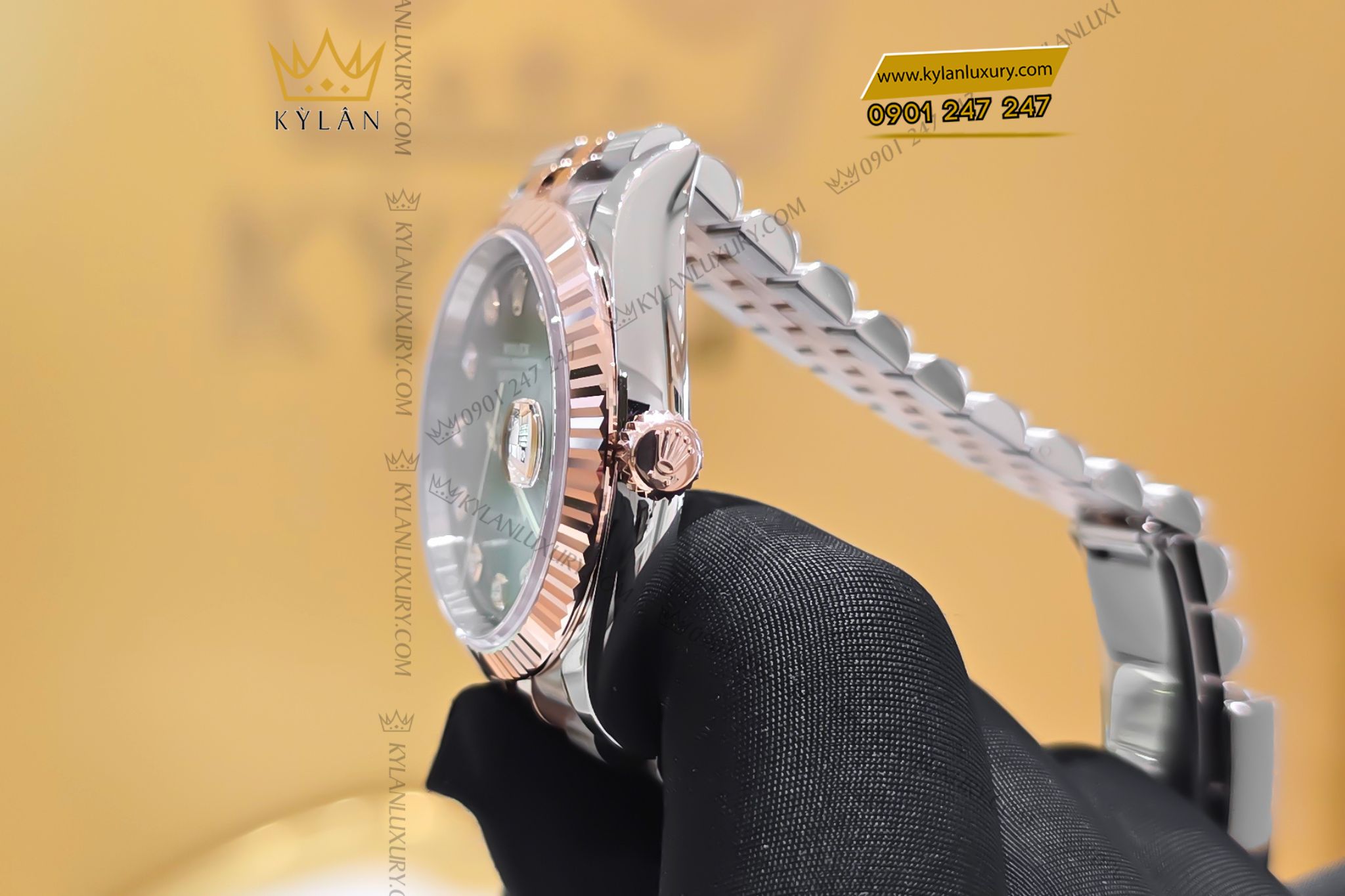 Kỳ Lân Luxury Dong ho Rolex Datejust 36 126231 0019 mat so den 8 Đồng hồ Rolex Datejust 126231-0019 Black Dial