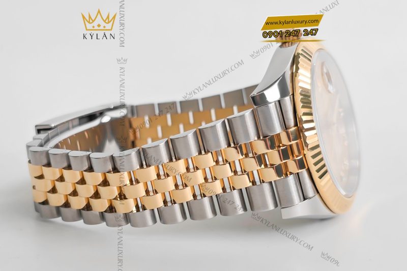 Đồng hồ Rolex Datejust 41 126333 mặt Champagne nạm kim cương