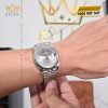 Đồng hồ Rolex Datejust 41 126334-0006 mặt xám ghi, cọc số kim cương