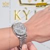 Đồng hồ Rolex Datejust 41 126334-0006 mặt xám ghi, cọc số kim cương