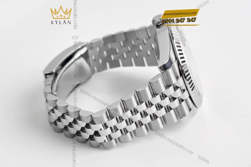 Đồng hồ Rolex Datejust 41 126334-0006 mặt xám ghi, cọc số kim cương