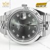 Đồng hồ Rolex Datejust 41 126334-0006 mặt xám ghi, cọc số kim cương