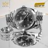 Đồng hồ Rolex Datejust 41 126334-0006 mặt xám ghi, cọc số kim cương