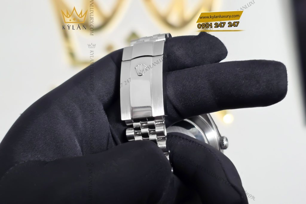 Kỳ Lân Luxury Dong ho Rolex Datejust 41 126334 0006 mat xam ghi coc so kim cuong 9 Đồng hồ Rolex Datejust 41 126334-0006 mặt xám ghi, cọc số kim cương