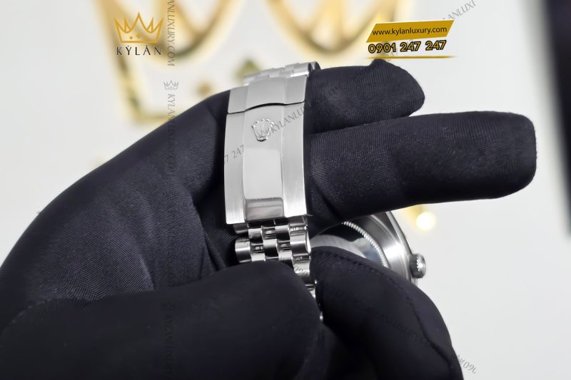 Đồng hồ Rolex Datejust 41 126334-0006 mặt xám ghi, cọc số kim cương