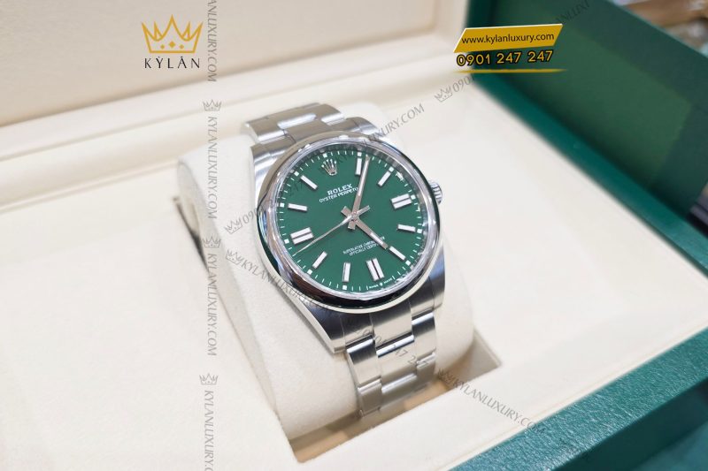 Đồng hồ Rolex Oyster Perpetual 41 134300-0005 mặt số xanh lá