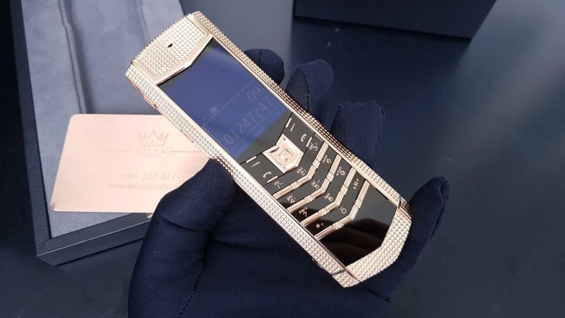 Kỳ Lân Luxury Vertu Signature S Full Gold Clous De Paris 4 Vertu Signature S Full Gold Clous De Paris