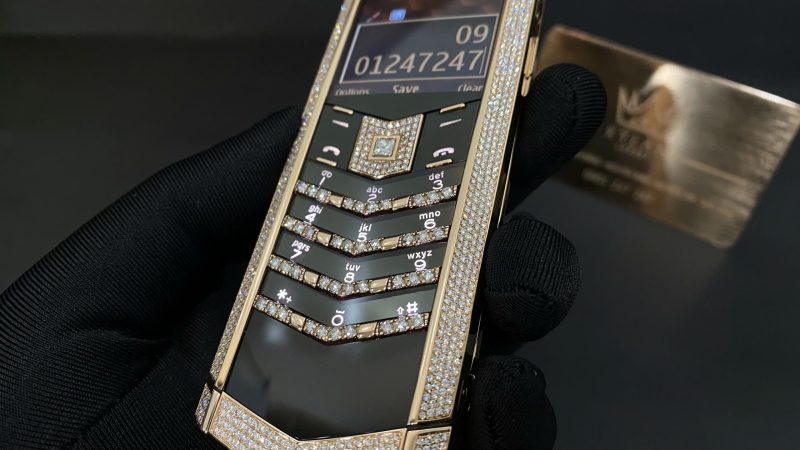 Kỳ Lân Luxury Vertu Signature S Full Gold Full Diamond 13 Vertu Signature S Full Gold Full Diamond