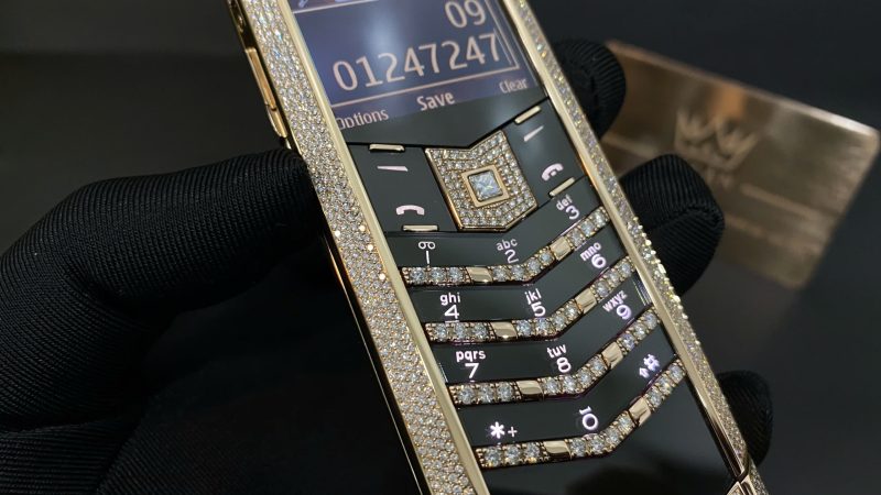 Kỳ Lân Luxury Vertu Signature S Full Gold Full Diamond 19 Vertu Signature S Full Gold Full Diamond