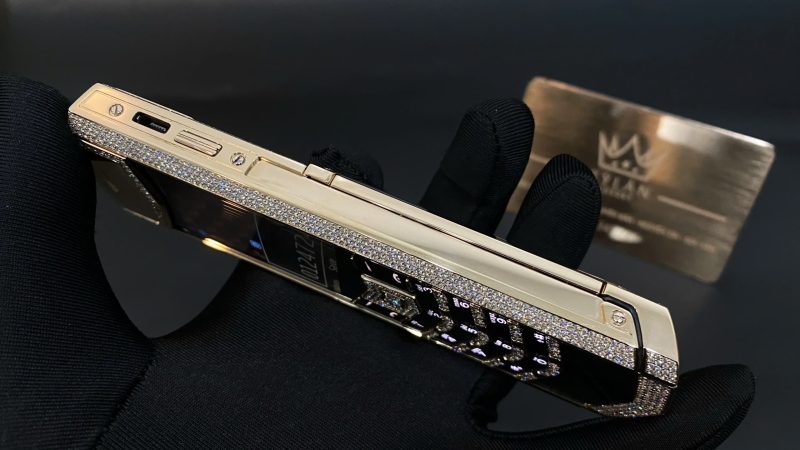 Kỳ Lân Luxury Vertu Signature S Full Gold Full Diamond 23 Vertu Signature S Full Gold Full Diamond