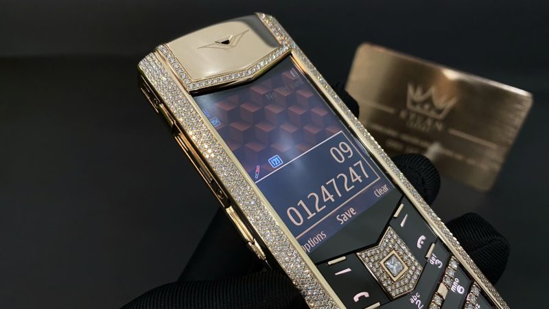 Kỳ Lân Luxury Vertu Signature S Full Gold Full Diamond 30 Vertu Signature S Full Gold Full Diamond