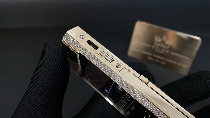 Kỳ Lân Luxury Vertu Signature S Full Gold Full Diamond 6 Vertu Signature S Full Gold Full Diamond