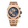 Kỳ Lân Luxury audemars piguet royal oak offshore 26238or oo 2000or 01 1 Đồng hồ Royal Oak Offshore Chronograph mặt xanh dương 42mm